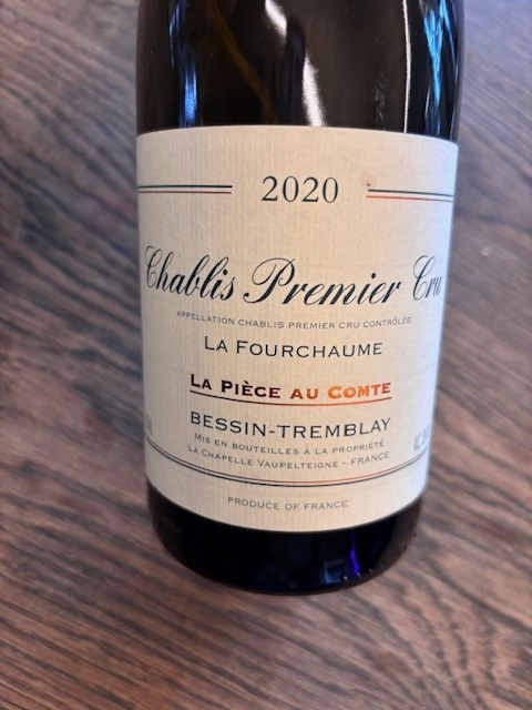 BESSIN TREMBLAY CHABLIS FOURCHAUME 1er Cru la piece au comte 2020 13.0 vol. 0.75L.